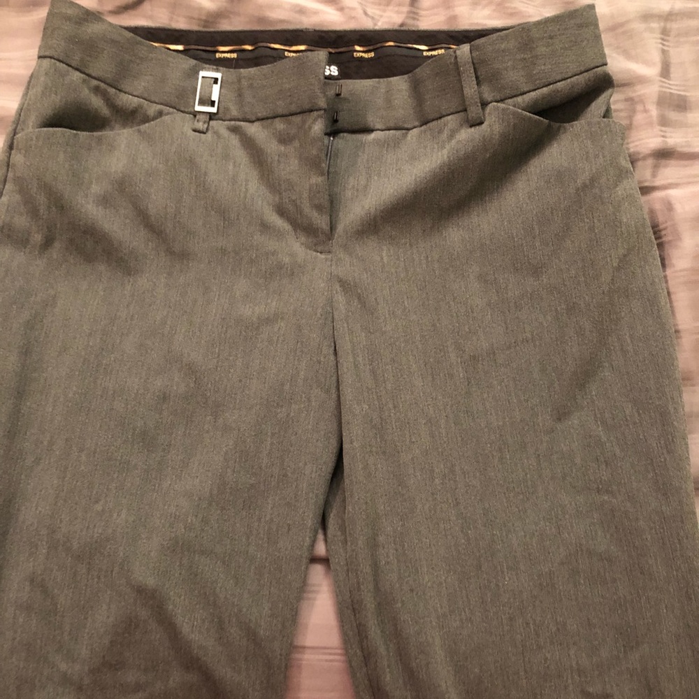 Express Editor Grey pants Size 8 Short